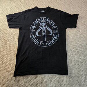 Star Wars Mandalorian Bounty Hunter Graphic T Shirt Mens Small